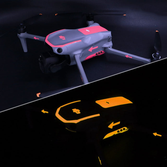 For DJI Air 3S / 3 Luminous Stickers Night Glow Film(Pink)
