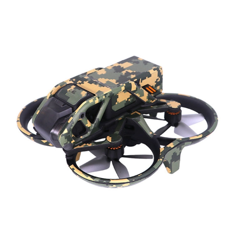 For DJI Avata Single Fuselage Sticker No Adhesive Personalised Stickers(A-05 Black Mesh)