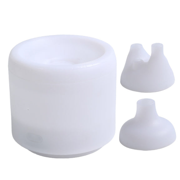 300ml Colorful Flame Aromatherapy Machine USB Power Household Silent Humidifier Aroma Diffuser(White)