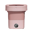 Fully Automatic Mini Foldable Washing Machine With Dehydration Function, Size: UK Plug(Pink) - free shipping - PMC TechLife - Order now!
