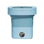 Fully Automatic Mini Foldable Washing Machine With Dehydration Function, Size: AU Plug(Blue)