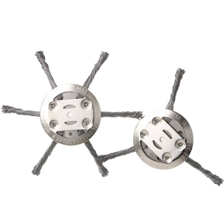 Steel Wire Weeding Wheel Twisted Wire Weeding Disc Mower Blade Accessories, Spec: 3-heads - Lawn Mower, Saws & Accessories by PMC TechLife | Online Shopping South Africa | PMC TechLife | Buy Now Pay Later Mobicred