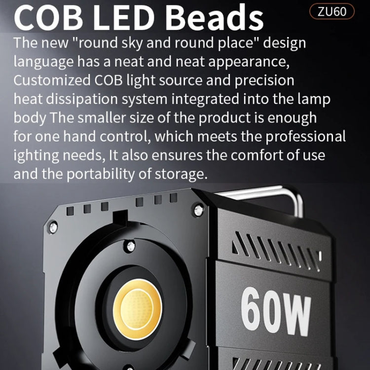 Desiontal ZU-60 60W Hand-Held Camera Light High Power Fill Light, EU Plug, Spec: Standard - free shipping - PMC Jewellery - Order now!