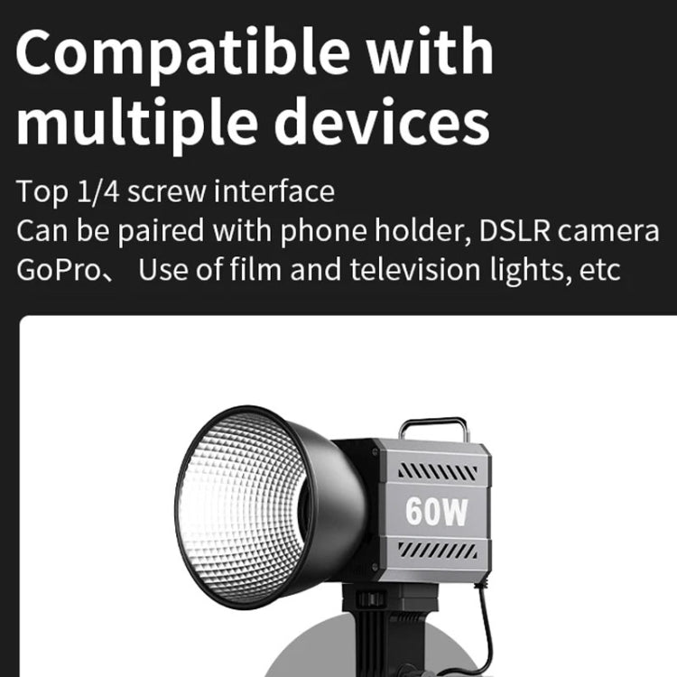 Desiontal ZU-60 60W Hand-Held Camera Light High Power Fill Light, EU Plug, Spec: Standard - free shipping - PMC Jewellery - Order now!