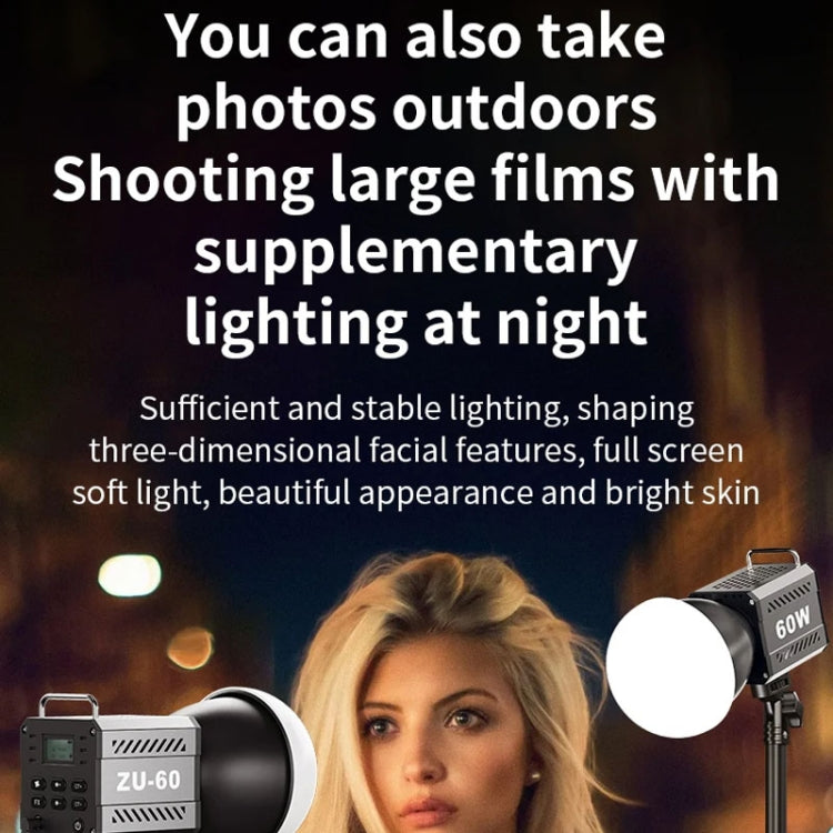 Desiontal ZU-60 60W Hand-Held Camera Light High Power Fill Light, EU Plug, Spec: Standard - free shipping - PMC Jewellery - Order now!