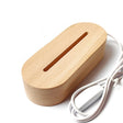 LED Light Solid Wood Luminous Base for Resin Art Acrylic Glass Lights Oval  15cm(Three-color Light) - free shipping - PMc TechLife - Order now!