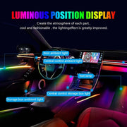 14 in 1 Car Hidden Acrylic LED Colorful Decorative Atmosphere Light Strip