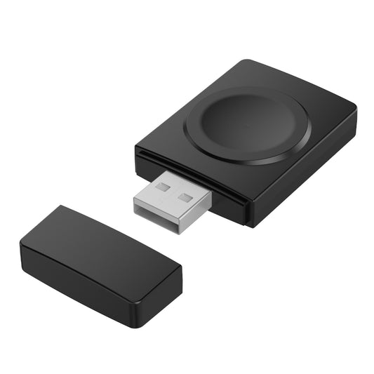 S02 For Apple Watch Series USB Magnetic Watch Wireless Charger With Card Reader Function(Black) - Charger / Holder by PMC Jewellery | Online Shopping South Africa | PMC Jewellery | Buy Now Pay Later Mobicred