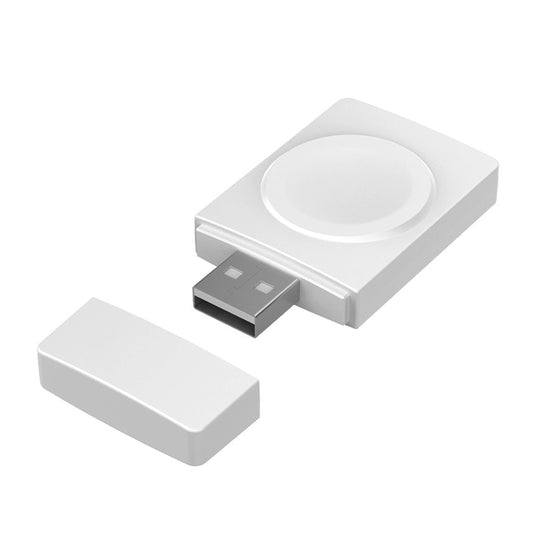 S02 For Apple Watch Series USB Magnetic Watch Wireless Charger With Card Reader Function(White) - Charger / Holder by PMC Jewellery | Online Shopping South Africa | PMC Jewellery | Buy Now Pay Later Mobicred