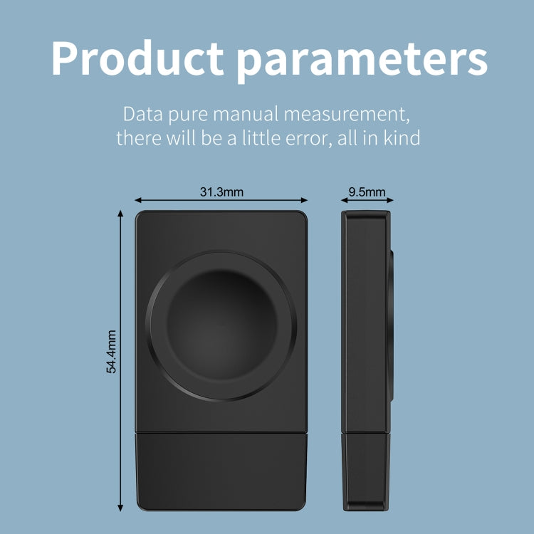 S02 For Apple Watch Series USB Magnetic Watch Wireless Charger With Card Reader Function(White)