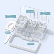 3 In 1 Double-layer Cutting and Grinding Medicine Box Travel Pill Organizer Case(Pink)