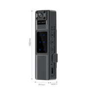 WIFI HD Night Vision Chest-Worn Work Recorder Cycling Camera, Model: L13+64G TF Card+Bracket