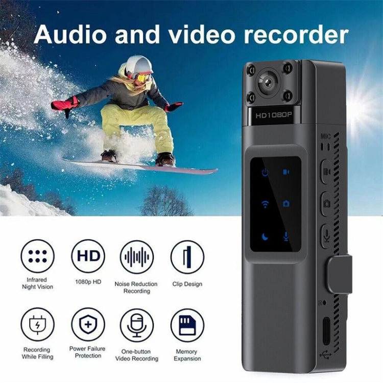 WIFI HD Night Vision Chest-Worn Work Recorder Cycling Camera, Model: L13+16G TF Card