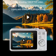 1080P HD Student Retro Digital Card Camera, Color: Black+32G
