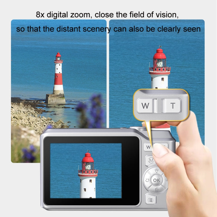 1080P HD Student Retro Digital Card Camera, Color: Black
