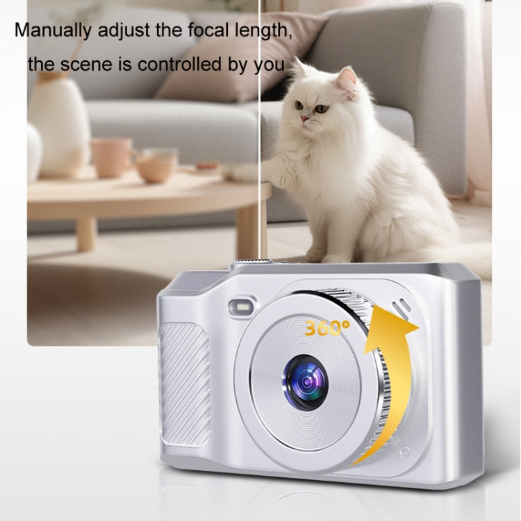 1080P HD Student Retro Digital Card Camera, Color: Black