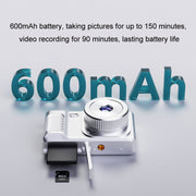 1080P HD Student Retro Digital Card Camera, Color: Black