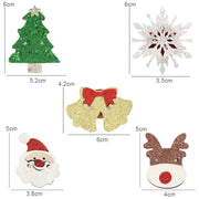 Cartoon Luminous Brooch Decoration Christmas Children and Adult Dress-up Props(Snowflake)