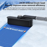Multifunctional Car Defrosting Snow Shovel, Color: White Boxed