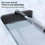 Multifunctional Car Defrosting Snow Shovel, Color: White Boxed