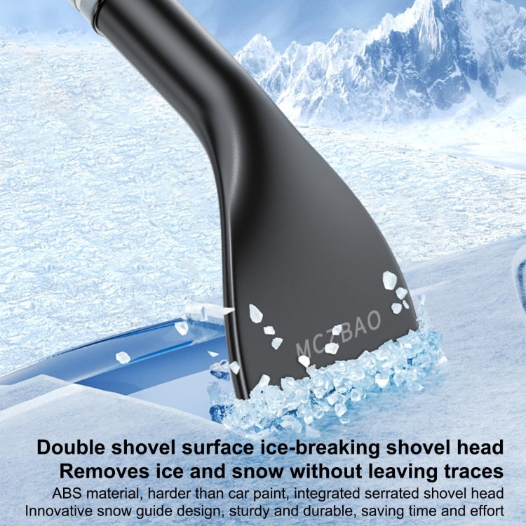 Multifunctional Car Defrosting Snow Shovel, Color: White Boxed