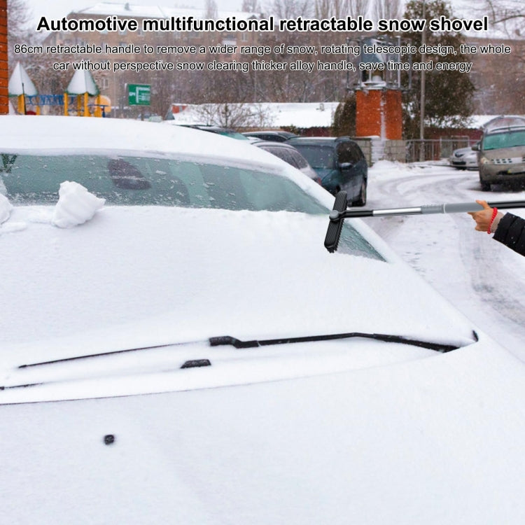 Multifunctional Car Defrosting Snow Shovel, Color: White Boxed
