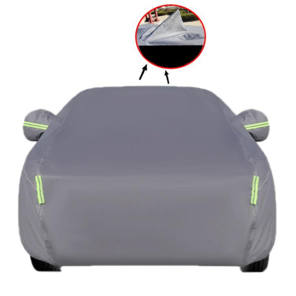 Sedan Car EVA Plus Velvet Thickened Heat Insulation Sunshade With Shark Fin, Size: L+ 4.75x1.75x1.5m