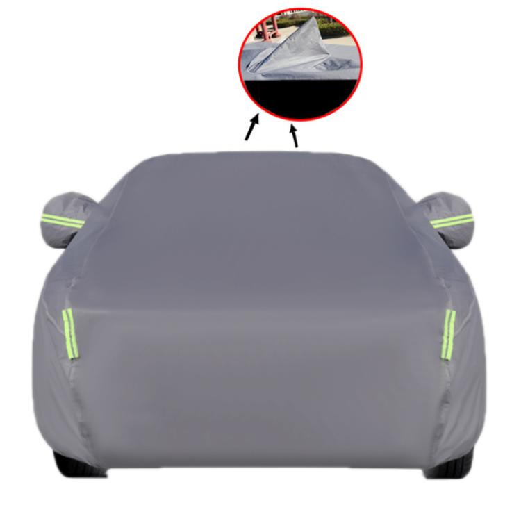 Sedan Car EVA Plus Velvet Thickened Heat Insulation Sunshade With Shark Fin, Size: XXL 5.5x2.0x1.5m - PE Material by PMc TechLife | Online Shopping South Africa | PMc TechLife | Buy Now Pay Later Mobicred