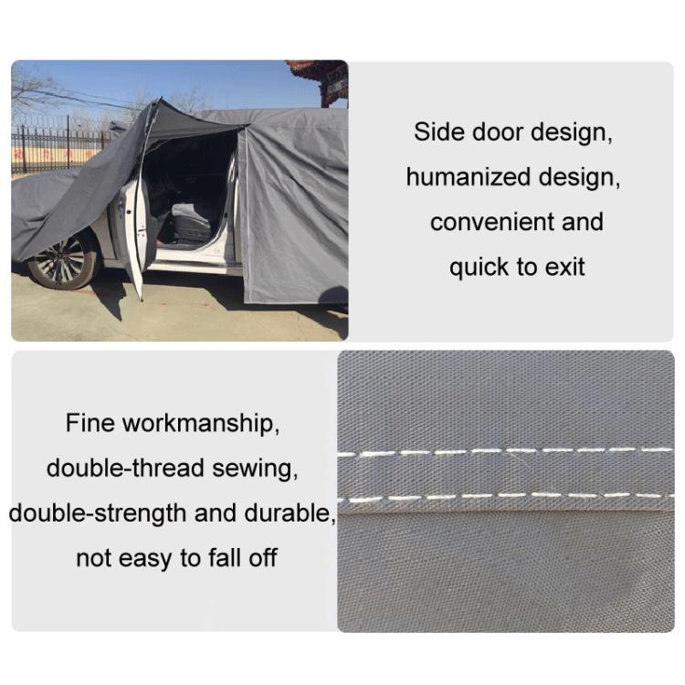 Sedan Car EVA Plus Velvet Thickened Heat Insulation Sunshade With Shark Fin, Size: L+ 4.75x1.75x1.5m