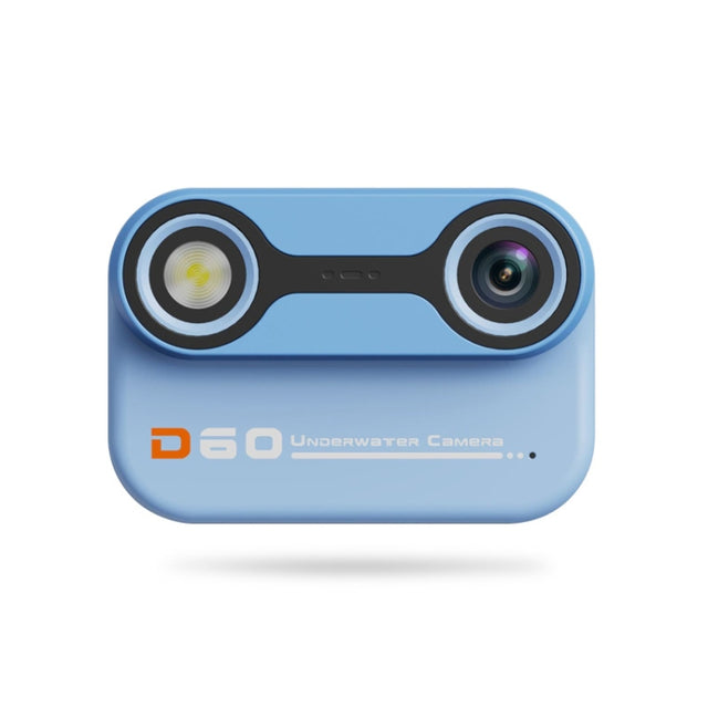 D60 3m Water-resistant 2K HD 10X 2.4-inch Outdoor Photo Video Recording Children Mini Camera(Blue)