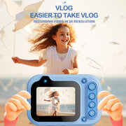 D60 3m Water-resistant 2K HD 10X 2.4-inch Outdoor Photo Video Recording Children Mini Camera(Yellow)
