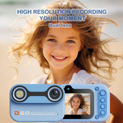 D60 3m Water-resistant 2K HD 10X 2.4-inch Outdoor Photo Video Recording Children Mini Camera(Blue)
