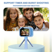 D60 3m Water-resistant 2K HD 10X 2.4-inch Outdoor Photo Video Recording Children Mini Camera(Yellow)