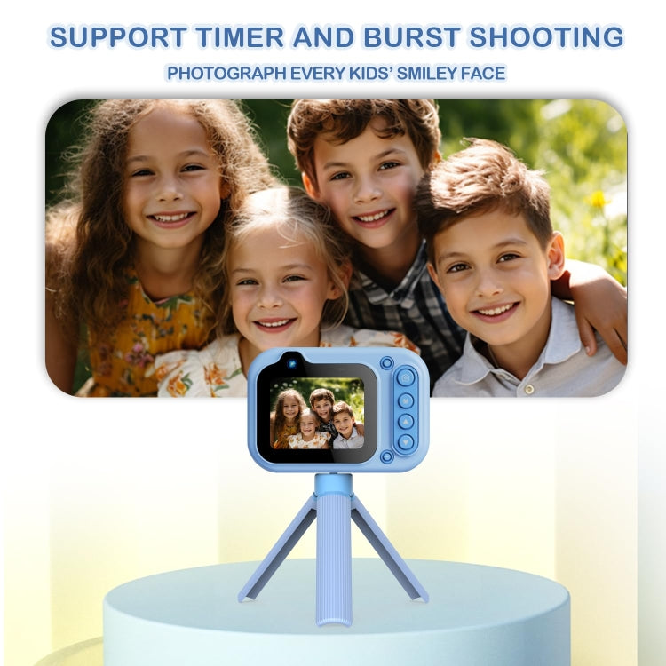 D60 3m Water-resistant 2K HD 10X 2.4-inch Outdoor Photo Video Recording Children Mini Camera(Yellow)