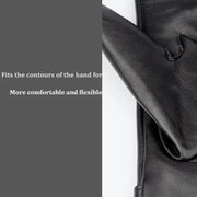 Women Sheepskin Wool Fleece Lined Windproof Warm Gloves Touchscreen Thick Snow Driving Gloves, Size: S(Coffee)