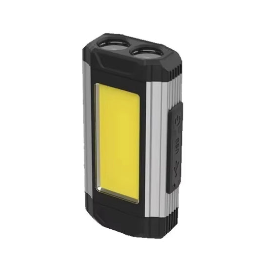 E-SMARTER K011 USB Rechargeable Repair Light With Magnet COB Strong Light Flashlight, Style: B Simple Silver - Other Tools by E-SMARTER | Online Shopping South Africa | PMC Jewellery | Buy Now Pay Later Mobicred