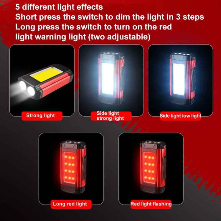 E-SMARTER K011 Bike LED Lamp USB Rechargeable Cycling Light COB Bright Flashlight(Silver) - free shipping - PMC Jewellery - Order now!
