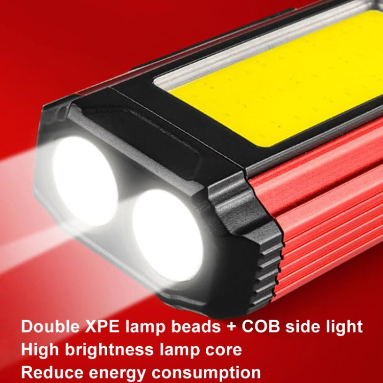 E-SMARTER K011 Bike LED Lamp USB Rechargeable Cycling Light COB Bright Flashlight(Silver) - free shipping - PMC Jewellery - Order now!