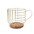 Coffee Companion Storage Rack Cup-Shaped Kitchen Storage Basket, Color: Gold No Words - free shipping - PMC TechLife - Order now!