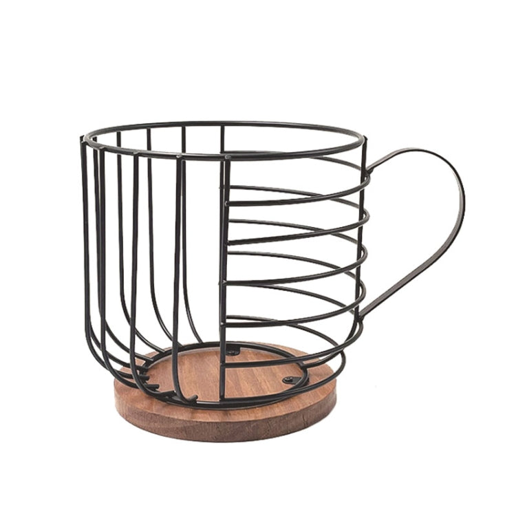 Coffee Companion Storage Rack Cup-Shaped Kitchen Storage Basket, Color: Black No Words - free shipping - PMC TechLife - Order now!