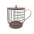 Coffee Companion Storage Rack Cup-Shaped Kitchen Storage Basket, Color: Black No Words���Lid - free shipping - PMC TechLife - Order now!