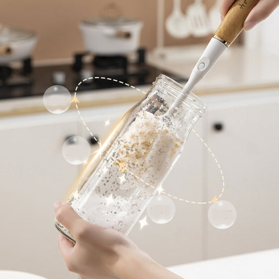 Kitchen 4 in 1 Cleaning Brush Set for Cleaning Pots / Bowls / Gaps / Cups