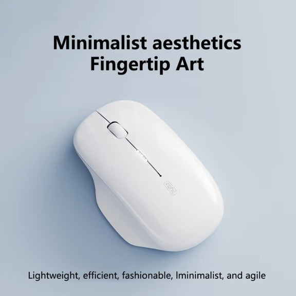 Inphic M1 2nd Generation Wireless Mice Rechargeable Mute Business Office Home Laptop Mouse, Color: 2.4G Black