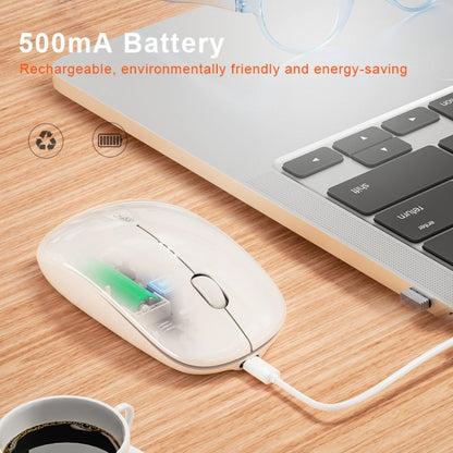 Inphic M1 2nd Generation Wireless Mice Rechargeable Mute Business Office Home Laptop Mouse, Color: 2.4G Black - free shipping - PMC Jewellery - Order now!