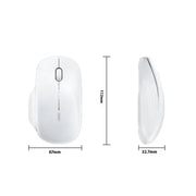 Inphic M1 2nd Generation Wireless Mice Rechargeable Mute Business Office Home Laptop Mouse, Color: 2.4G Black