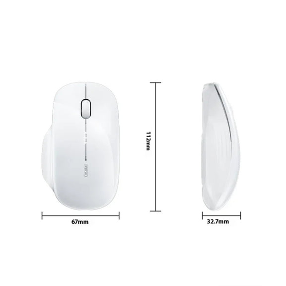 Inphic M1 2nd Generation Wireless Mice Rechargeable Mute Business Office Home Laptop Mouse, Color: 2.4G Black