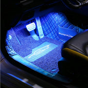 Eight-Color LED Voice Control Car Music Rhythm Atmosphere Light, Specification: 5V USB With Switch Remote Control