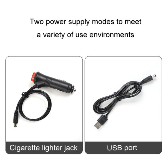Eight-Color LED Voice Control Car Music Rhythm Atmosphere Light, Specification: 5V USB With Switch Remote Control
