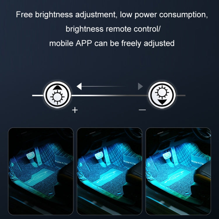 Eight-Color LED Voice Control Car Music Rhythm Atmosphere Light, Specification: 5V USB With Switch APP - Atmosphere lights by PMC TechLife | Online Shopping South Africa | PMC TechLife | Buy Now Pay Later Mobicred