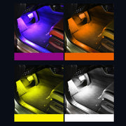 Eight-Color LED Voice Control Car Music Rhythm Atmosphere Light, Specification: 5V USB Remote Control
